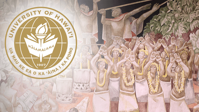 University of Hawaii system seal with Jean Charlot mural